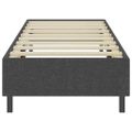 vidaXL Rám na boxspring posteľ, sivý, látka 100x200 cm
