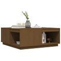 vidaXL Konferenčný stolík medovohnedý 100x101x40,5 cm borovicový masív