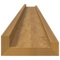 vidaXL Stenná polica Nástenná montáž 4 ks Béžová 115 x 9 x 3 cm