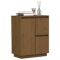 vidaXL Komoda, medovo hnedá 60x34x75 cm, borovicový masív