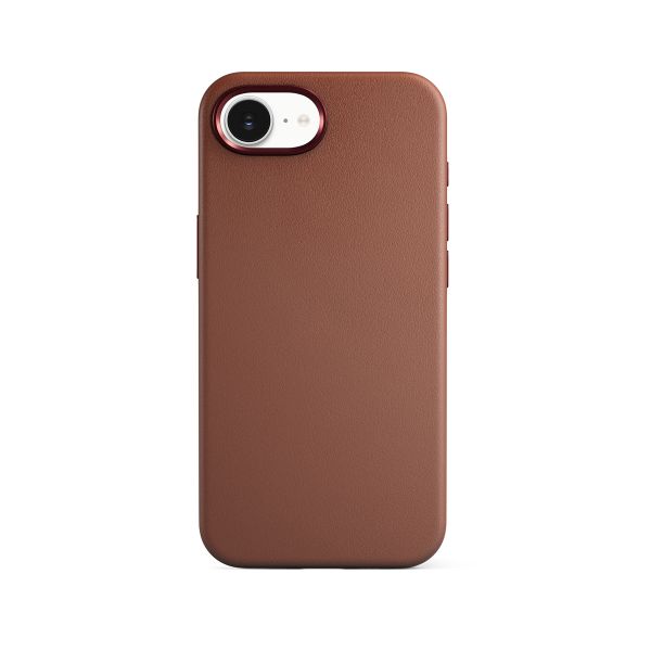 Epico Mag+ kožený kryt iPhone 16e/17e hnědá