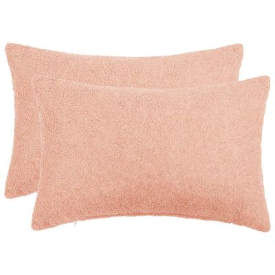 vidaXL Poťah na podložku 2 pcs HEERLEN Ružová 40 x 60 cm Bouclé