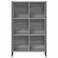 vidaXL Knižnica 99.5 x 30 x 108.5 cm Kompozitné drevo Sivý Sonoma