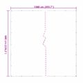 vidaXL Priehľadná plachta s okami 6x10 m Polyetylén