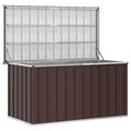 vidaXL Záhradný úložný box hnedý 129x67x65 cm