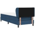 vidaXL Posteľ s pružinovým rámom Modrá 80 x 200 cm látka