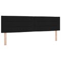 vidaXL Ottoman posteľ s matracom a LED Čierna 180 x 200 cm Látka
