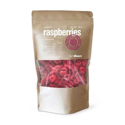 Lyofilizované maliny - GymBeam, 100 g