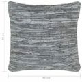 vidaXL Vankúše 2 ks chindi sivé 45x45 cm koža a bavlna