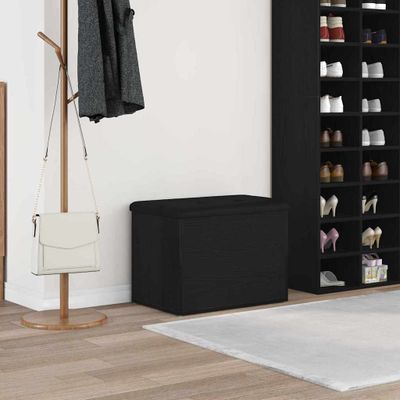 vidaXL Úložná lavička Čierny dub 62 x 42 x 45 cm Kompozitné drevo