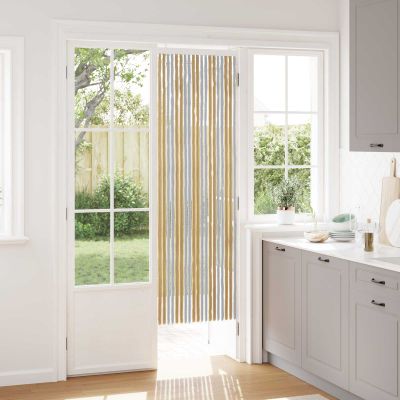 vidaXL Záves proti hmyzu z chenille Šedá a béžová 56 x 185 cm 100% PP