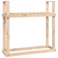 vidaXL Stojan na palivové drevo 110x35x108,5 cm masívna borovica