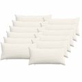 vidaXL Poťah na podložku 12 pcs HEERLEN Krémová 40 x 80 cm manšestr