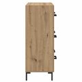 vidaXL Servírovacia skriňa Remeselný dub 69,5 x 34 x 90 cm