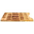 vidaXL Stolová doska so zakrivením 100x50x2,5 cm surový mangový masív