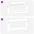 vidaXL Krmná žľab pre slede Čierna 81 x 32 x 53,5 cm
