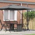 vidaXL Roma Parasol Antracit 286 x 284 x 265 cm Hliník a polyester