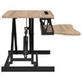 vidaXL Nastaviteľný pracovný stôl 60x40x(13-41,5) cm oceľ a spr. drevo