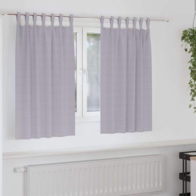 vidaXL Záclony na zatemnenie s krúžkami 2 pcs Metalická šedá