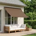 vidaXL Markíza Sivohnedá 150 x 150 cm 180 g / m² polyester s PU povrchom