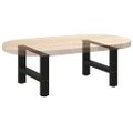 vidaXL Nohy konferenčného stolíka, čierne, 2 ks, 50 x (30-31) cm, oceľové