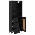 vidaXL Highboard 2 ks Čierny dub 69,5 x 34 x 180 cm
