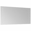 vidaXL Zrkadlo do kúpeľne s LED Priehľadná 40 x 20 cm tvrdené sklo