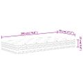 vidaXL Taštičkový pružinový matrac stredne 70x200 cm