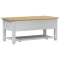 vidaXL Konferenčný stolík Biela 100 x 48 x 45 cm Borovicový masív