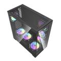 Počítačová skriňa Darkflash DS900 (čierna) + 7 ventilátorov ARGB