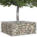 vidaXL Gabiónová vyvýšená posteľ 100 x 100 x 40 cm Pozinkovaná oceľ