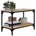 vidaXL TV skrinka dub sonoma 60x33x41 cm spracované drevo a oceľ