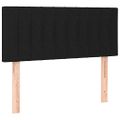 vidaXL Posteľný rám boxspring s matracom čierny 90x190 cm látka