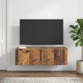vidaXL Nástenná TV skrinka 98 x 41 x 30 cm Staré drevo