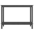 vidaXL Konzolový stolík sivý 110x40x80 cm masívne borovicové drevo
