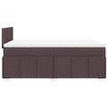 vidaXL Boxspring posteľ s matracom tmavohnedá 120x190 cm látka
