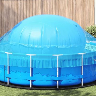 vidaXL Zimný plavací vankúš Modrá Ø 310 x 180 cm PVC
