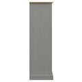 vidaXL Knižnica VIGO sivá 90x35x114,5 cm masívna borovica