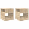 vidaXL Koncový stôl 2 ks Sonoma dub 40,5 x 40 x 45 cm Kompozitné drevo