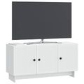 vidaXL TV skrinka Biela 99 x 34,5 x 50 cm Kompozitné drevo