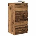 vidaXL Komoda staré drevo 37,5x35x76 cm kompozitné drevo