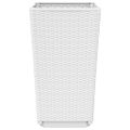 vidaXL Záhradné kvetináče 2 ks, biele 32,5x32,5x57 cm, PP