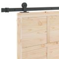 vidaXL Posuvné dvere 100 x 208 cm Borovicový masív Prírodná