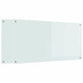 vidaXL Kuchynský obklad 2 ks Biela 120 x 60 cm tvrdené sklo