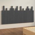 vidaXL Nástenné čelo postele sivé 166x3x80 cm masívna borovica