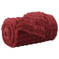 vidaXL Prikrývky na hodenie 6 ks Bordeaux červená 200 x 150 cm 4.5 kg