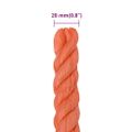 vidaXL Pracovné lano oranžové 20 mm 100 m polypropylén