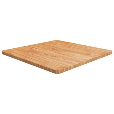 vidaXL Štvorcová stolová doska bledohnedá 70x70x2,5 cm lakovaný dub