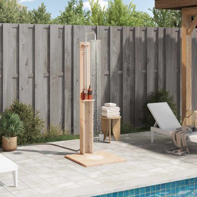 vidaXL Externá sprcha 206 cm Prírodná