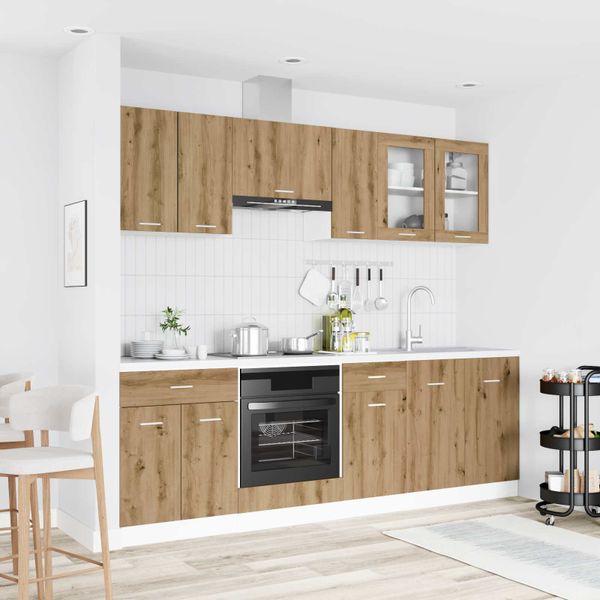 vidaXL Kuchynská jednotka Lyon 8 pcs Kompozitné drevo